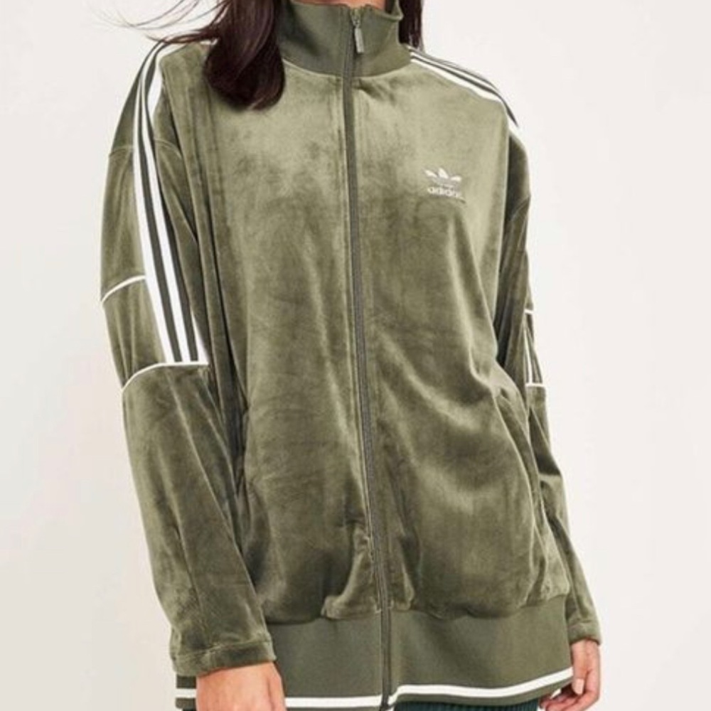 Adidas Velvet Tracksuit Windbreaker Jacket